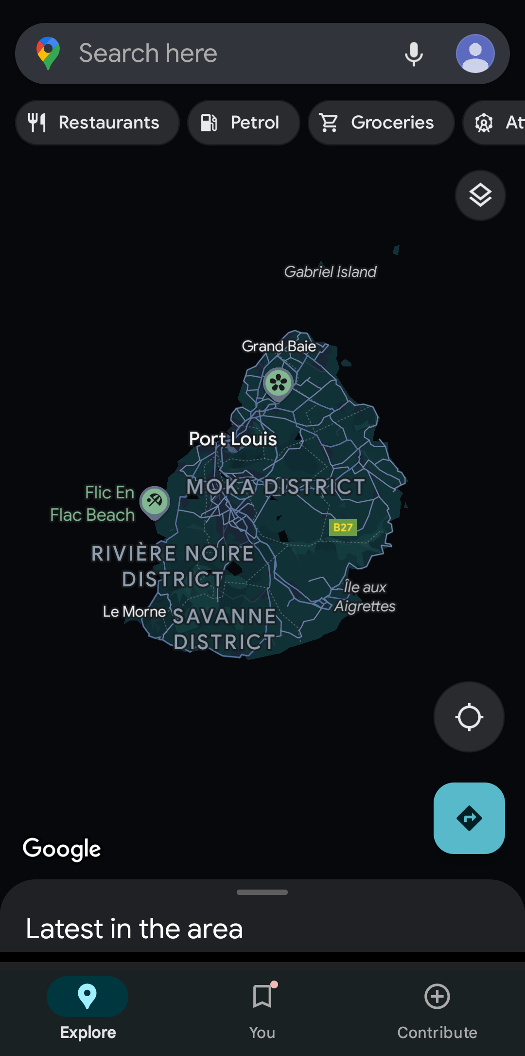 gmaps idle screen