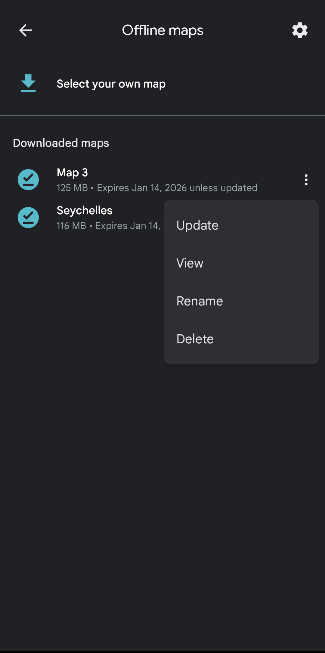 gmaps rename downloaded map